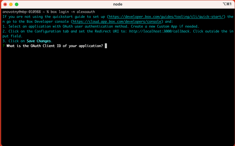 CLI Login